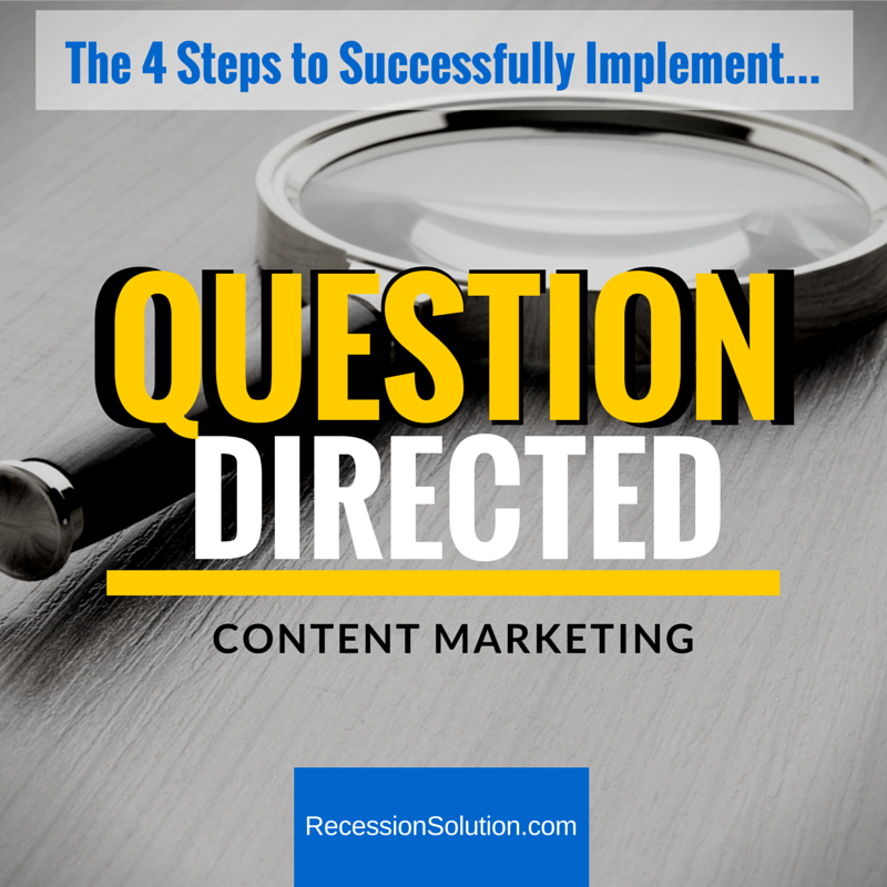 The 4 Steps to Successfully-Implement-Question Oriented Content